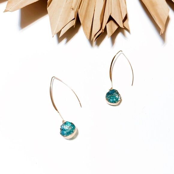 Stone drop earrings #284 - Picture 2 of 5